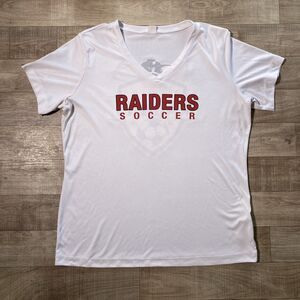 Sport Tek Raiders Soccer 2020 #4 Dry Wick T Shirt Women’s 2XL